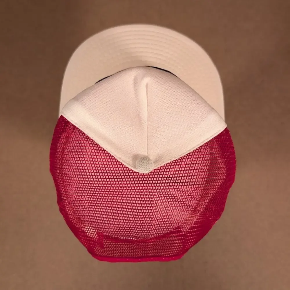 Vintage 80s True Value Hardware Stores Hat Red White Mesh Snapback Trucker Cap